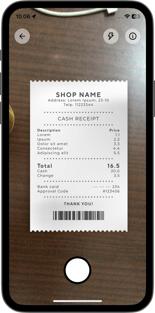 Snap Receipt